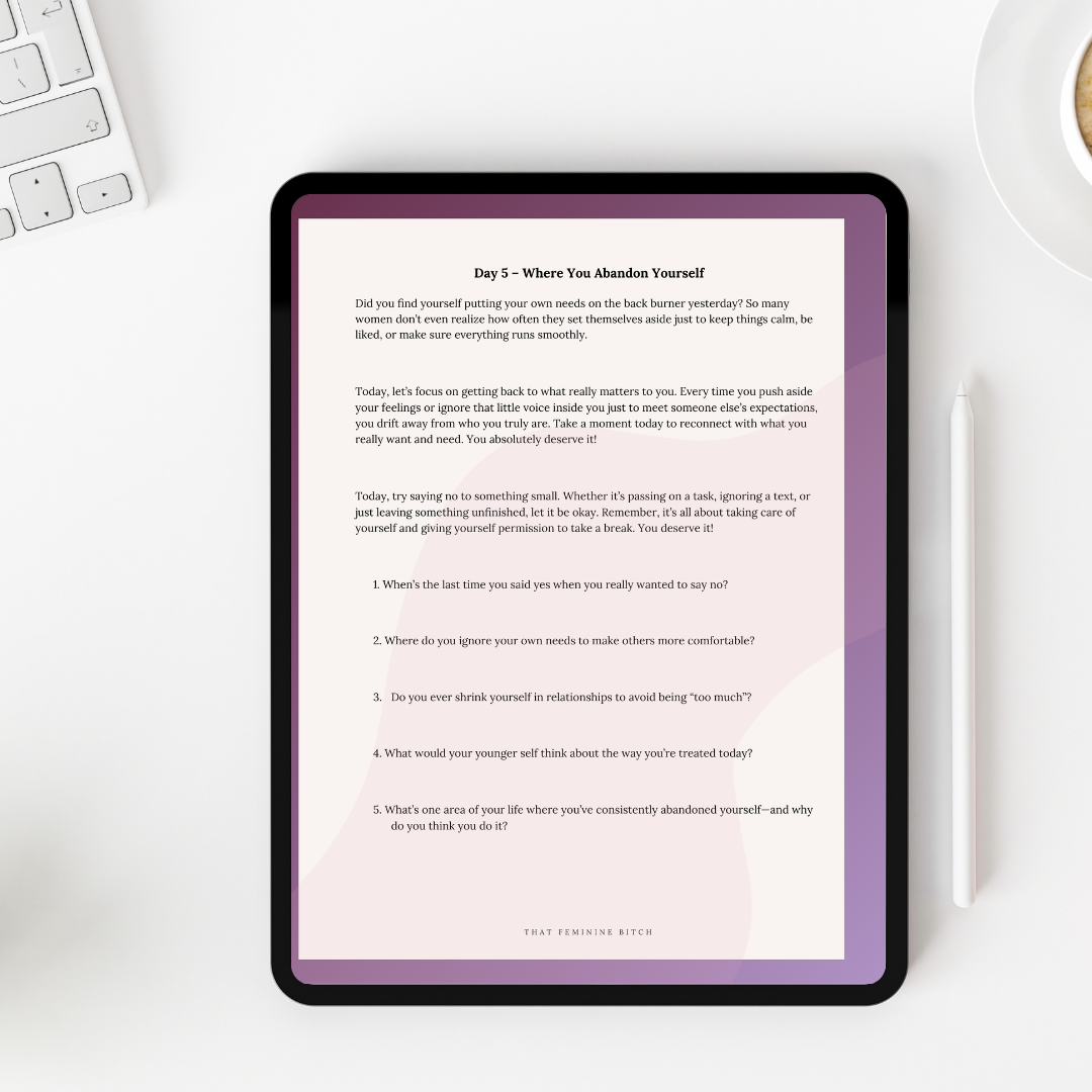 28-Day Feminine Transformation Journal